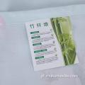 100% impresso conjunto de folha de bambu 3pcs